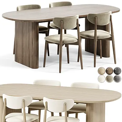 Torvall Chair, Lois Dining Table by Divan