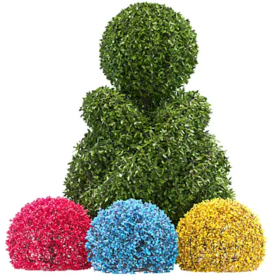 Topiary Plant Set 002