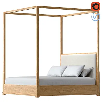 Genevieve Fabric Canopy Bed