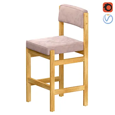 Espasso Tiao Wooden Bar Stool