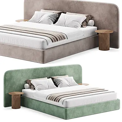 Snow Boucle Bed