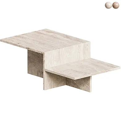 Distinct Coffee Table Travertine, Sand