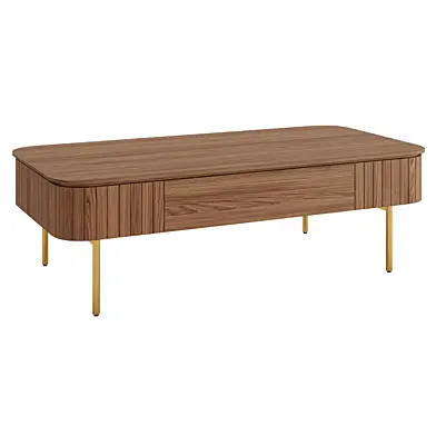 Angel Cerda Coffee table in walnut wood
