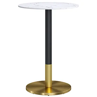 Bar Table Orbit Restaurant Round - Porcelain By Westelm