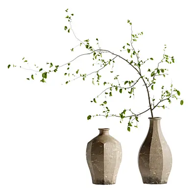 Bouquet of twigs in a clay pot31