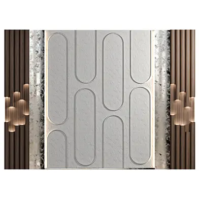 Wall Panel with Wood and Metal