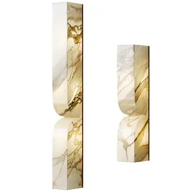 Rectangular Alabaster Essence Wall Sconce