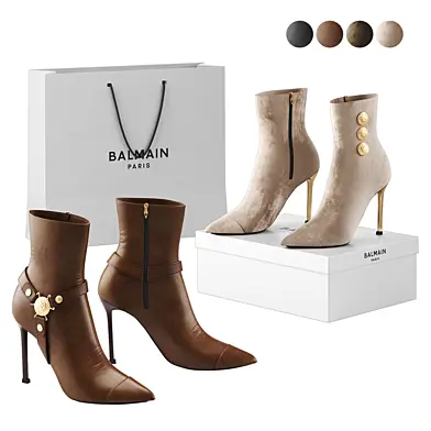 Женские ботильоны Balmain Paris на каблуке