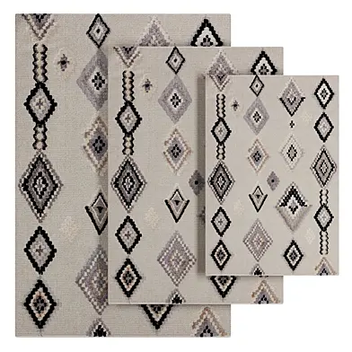 Oyo carpet grey white