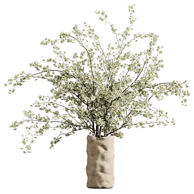 Bouquet of flowers in a clay pot35