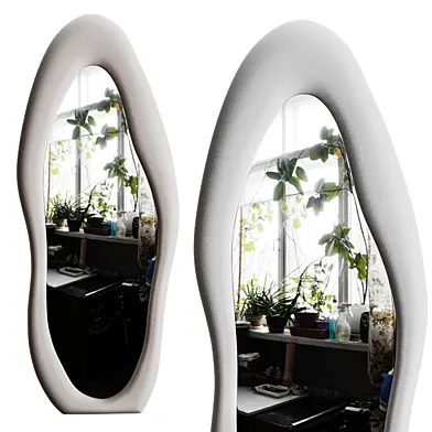Amon Full Length Mirror Wavy Mirror Floor mirror