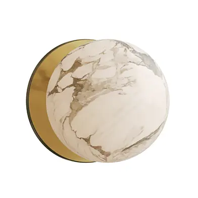 Alabaster Mini Orb Wall Lamp