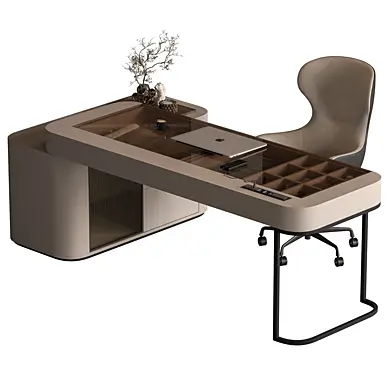 Glass Writing Desk - Office Furniture 794