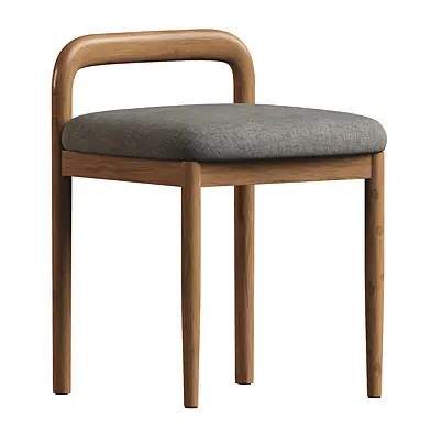 Natural Beech Wood Makeup Stool