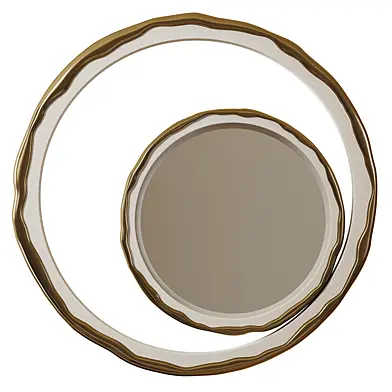 Shagreen Mirror with a Bronze-Patina Brass Frame by R&Y Augousti