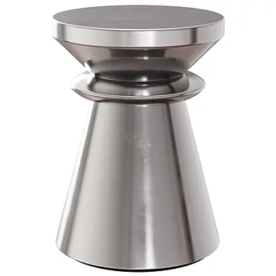Round aluminium garden side table By AMPM