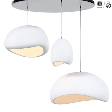 Nordic Style Resin Oval Pendant Lights