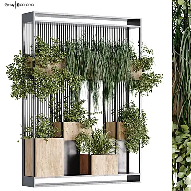 Vertical Green Plant in Box Set 534