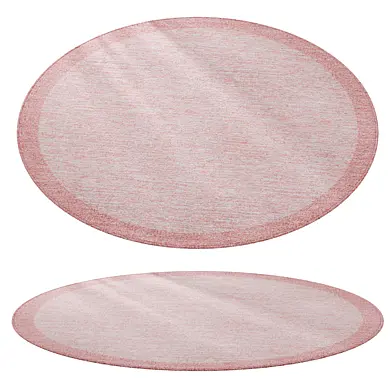 Marled Border Rug