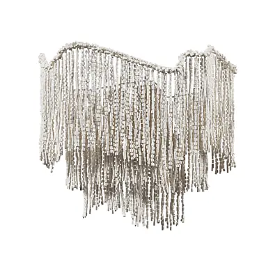 Бра Cream Color Beads Fringe Wall Lamp