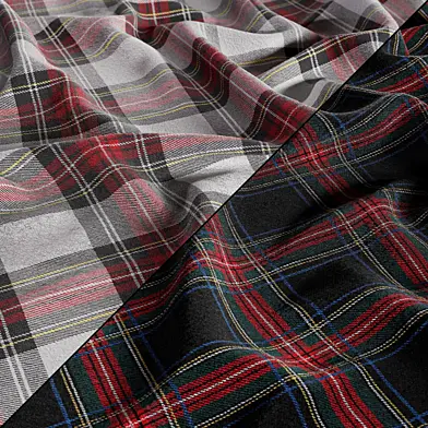 Stripes Tartan Professional Fabric Material 07