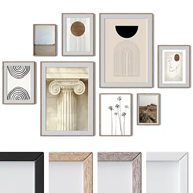 Set of 8 wall paintings 3494