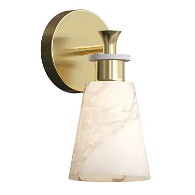 Tapered Alabaster Wall Sconce