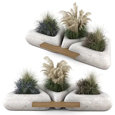 Outdoor Plants Bush Tree Collection 3072