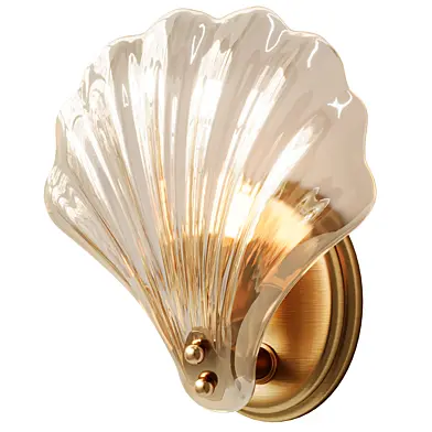 Elegant Wall Lamp in Shell Design