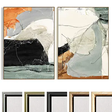Plaster Two Photo Frame B-701