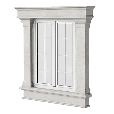 Architectural Classic Window 3D Model 6