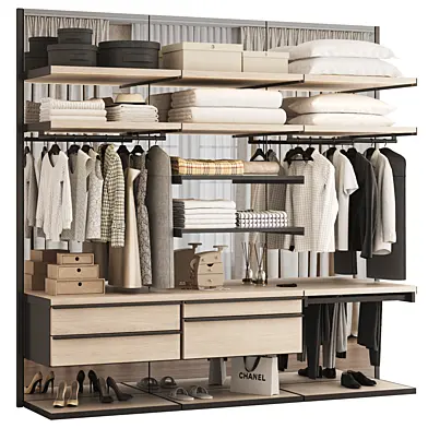 Wardrobe 10/ Гардеробная система с зеркальной стенкой