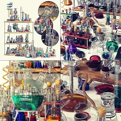 Chemistry dishes n4 / Лабораторная химическая посуда №4