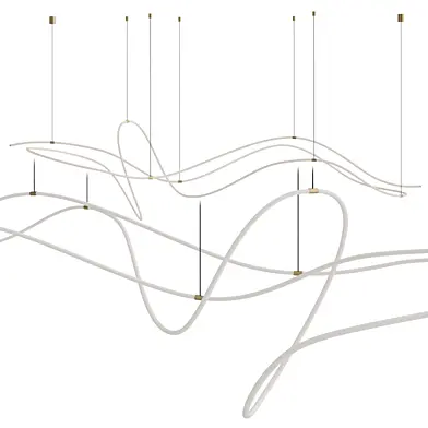 Line Art Geometry Chandelier