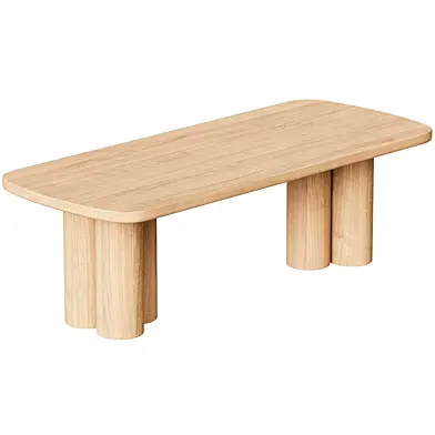 Elm Dining Table - Light Natural