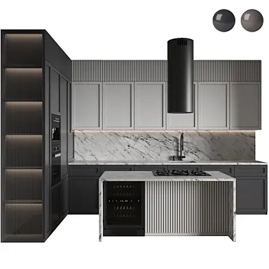 Modern Kitchen 182 (2 Color)
