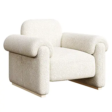 NOVA plush boucle armchair
