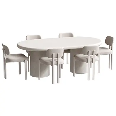 Kaya Rectangle Table and Franka Dining Chair set