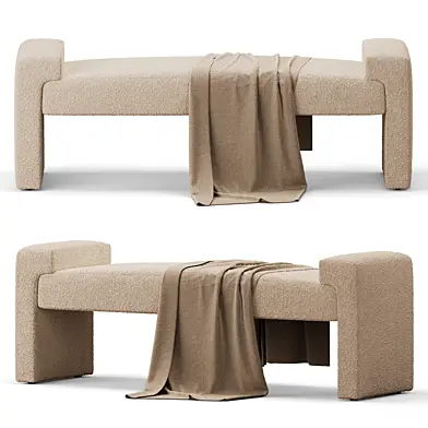 Brixton Bench in Off White Pax Boucle