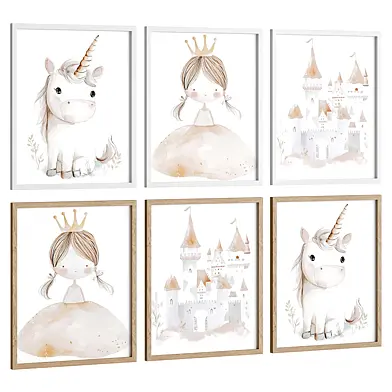 Aquarelle kids posters