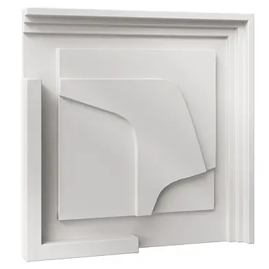 Wall Decor White Art Panel 1