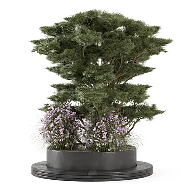 Outdoor Pine Garden Set Bush and Tree Set 3163