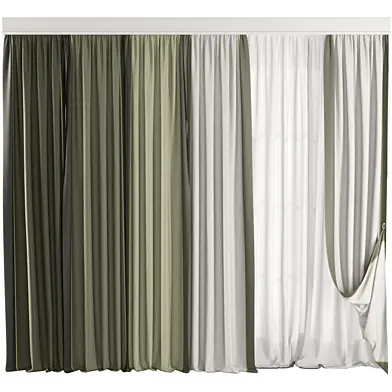 Silk and Cotton Curtain Set 47