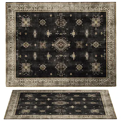 Verena Dark Wood Tufted Rug
