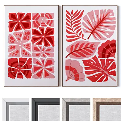 Set of large wall paintings 3517
