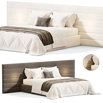 Bed with soft panels