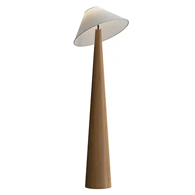 Tilt Hat Wooden Floor Lamp