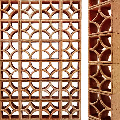 Lattice brick panel