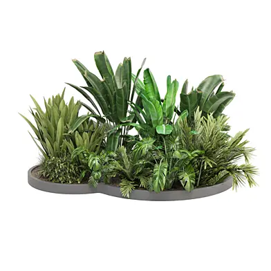 Outdoor Bush and Plants Garden_Set 0081
