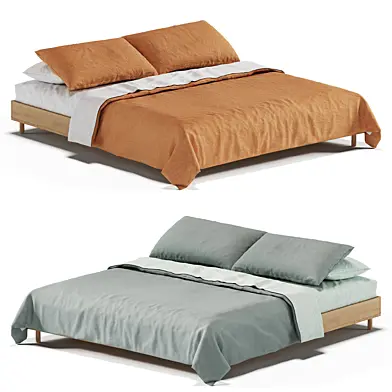 European Linen Duvet Bed